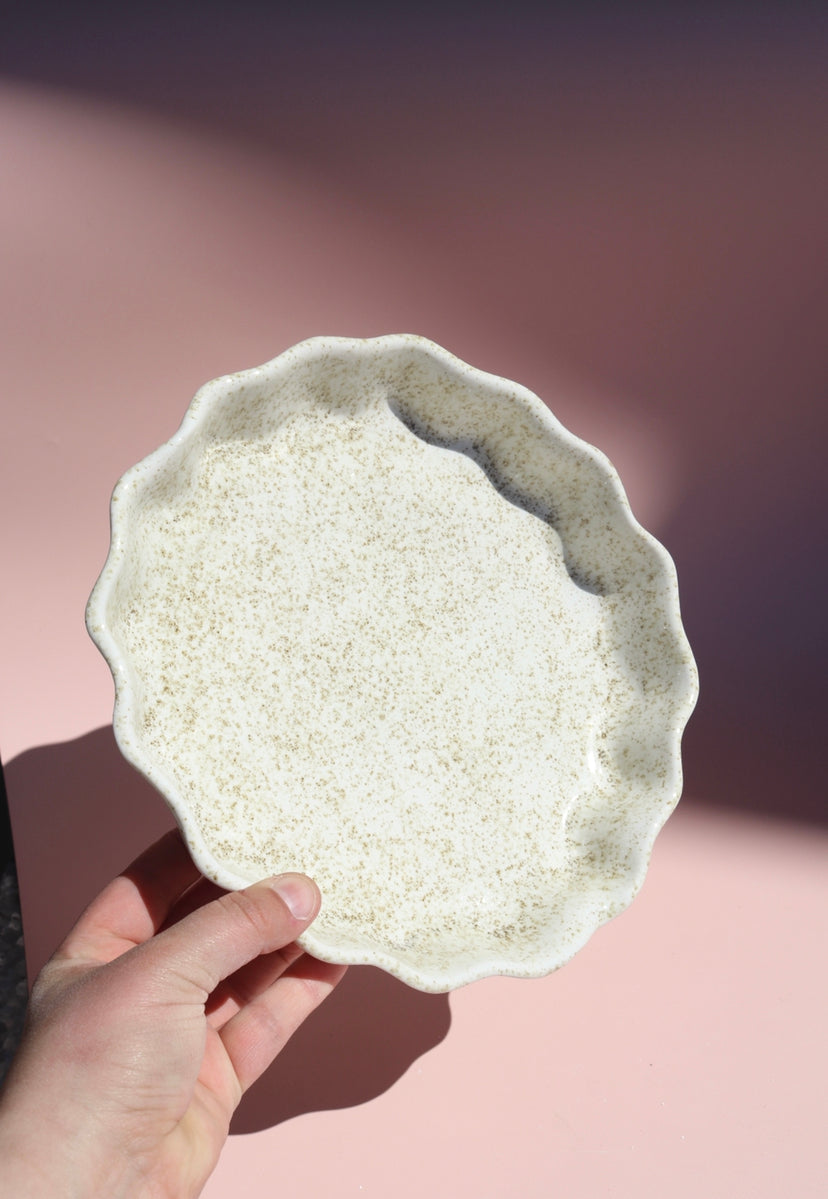 Speckled Flan Dish