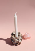 Dark Speckle Coral Candlestick Holder