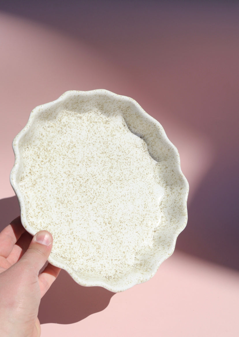 Speckled Flan Dish